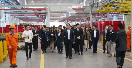 浙江鼎力全资子公司上海鼎策租赁参观四期未来工厂